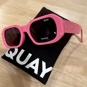 Quay pink polarized sunglasses